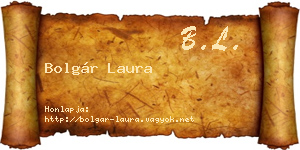 Bolgár Laura névjegykártya